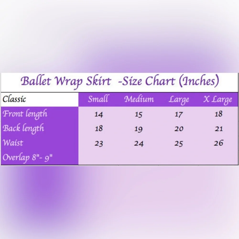 Ballet red ombre wrap skirt - Picture 3 of 3